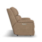 Porter Leather Power Reclining Loveseat with Console, Power Headrest, & Lumbar