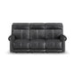 Alexander Leather Power Reclining Sofa with Console, Power Headrest & Lumbar