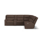 Score Leather Power Reclining Sectional with Power Headrest & Lumbar