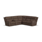Score Leather Power Reclining Sectional with Power Headrest & Lumbar