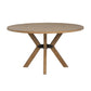 Millwork Brown Round Dining Table