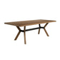 Millwork Brown Rectangular Dining Table