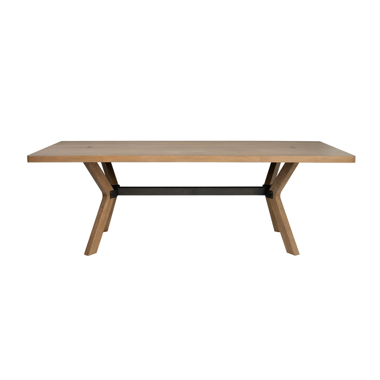Millwork Brown Rectangular Dining Table