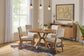 Millwork Brown Round Dining Table