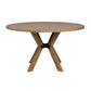 Millwork Brown Round Dining Table
