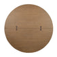 Millwork Brown Round Dining Table