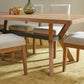 Millwork Brown Rectangular Dining Table