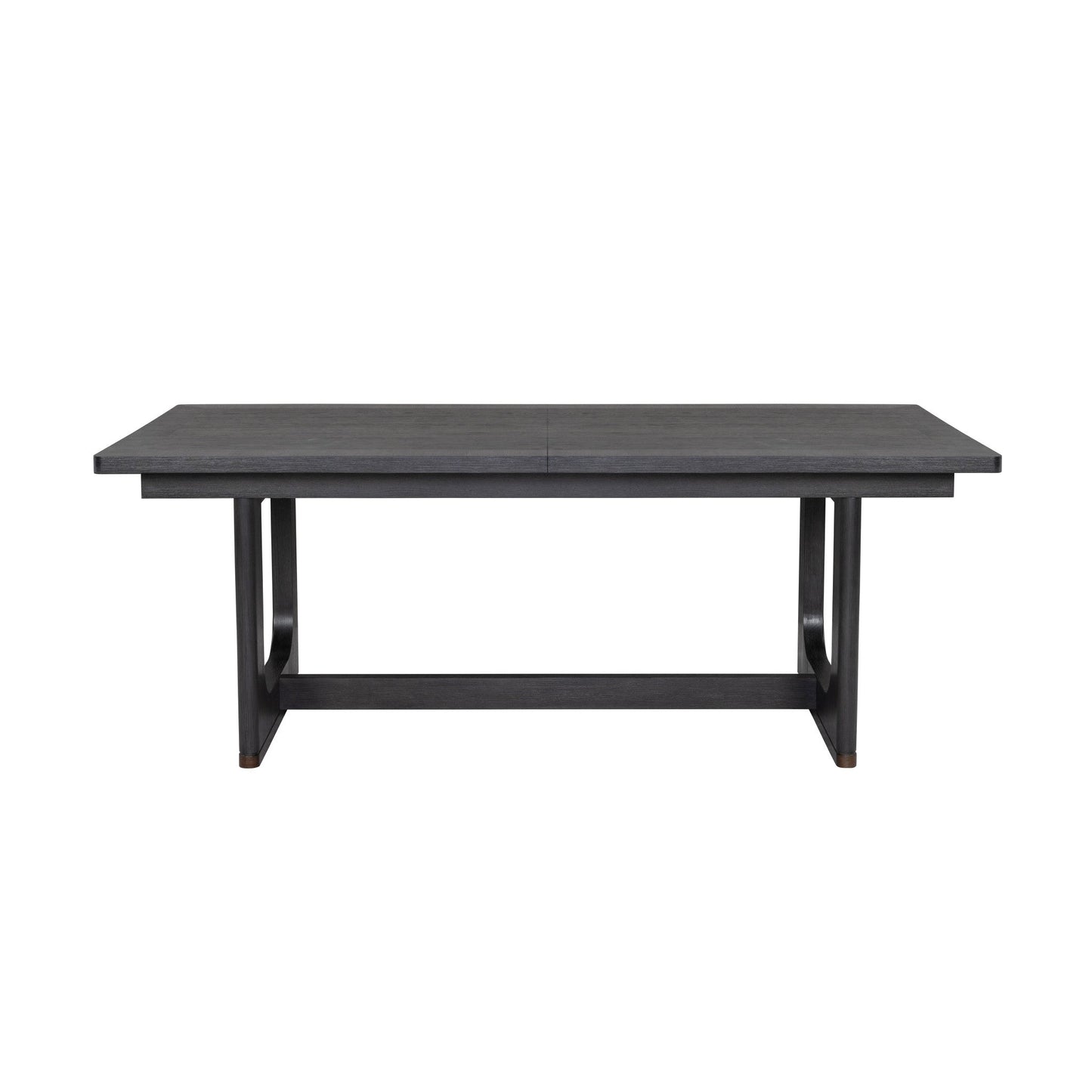 Waterfall Black Rectangular Dining Table
