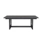 Waterfall Black Rectangular Dining Table