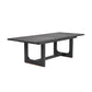 Waterfall Black Rectangular Dining Table