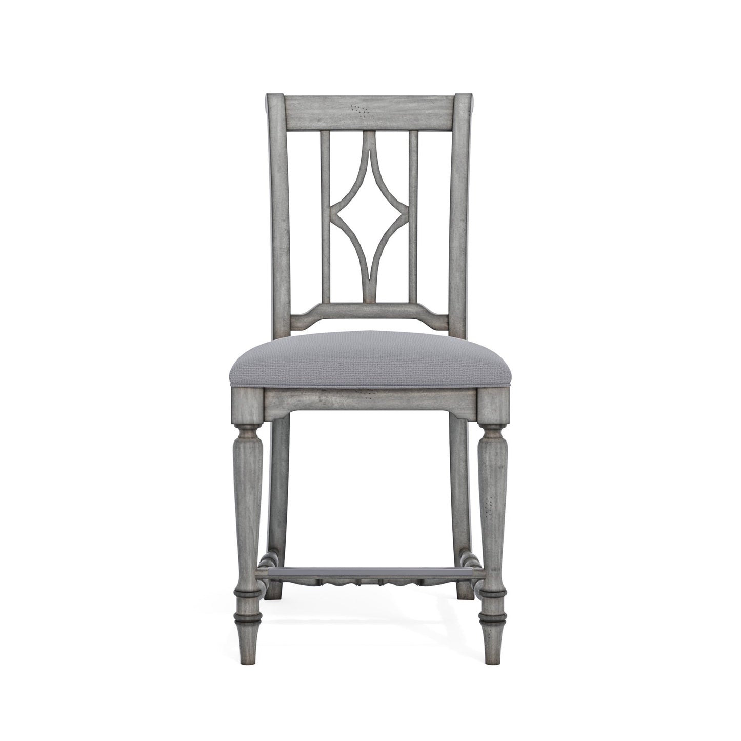 Plymouth Gray Pair of Armless Dining Chairs