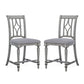 Plymouth Gray Pair of Armless Dining Chairs