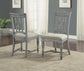 Plymouth Gray Pair of Armless Dining Chairs