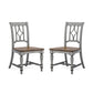 Plymouth Gray Pair of Armless Dining Chairs