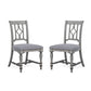 Plymouth Gray Pair of Armless Dining Chairs