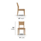 Normandy Pair of Wood Dining Chairs