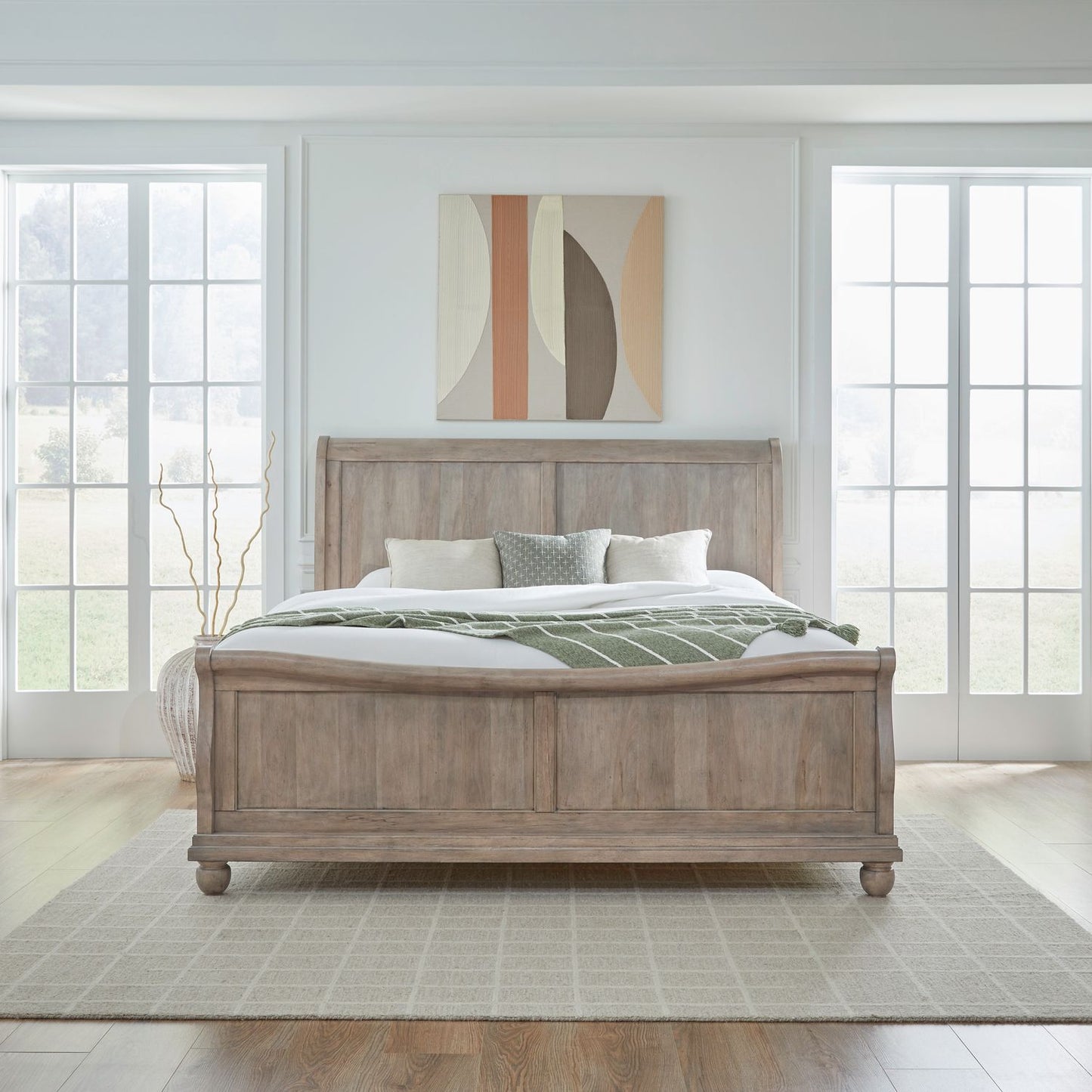 King California Sleigh Bed