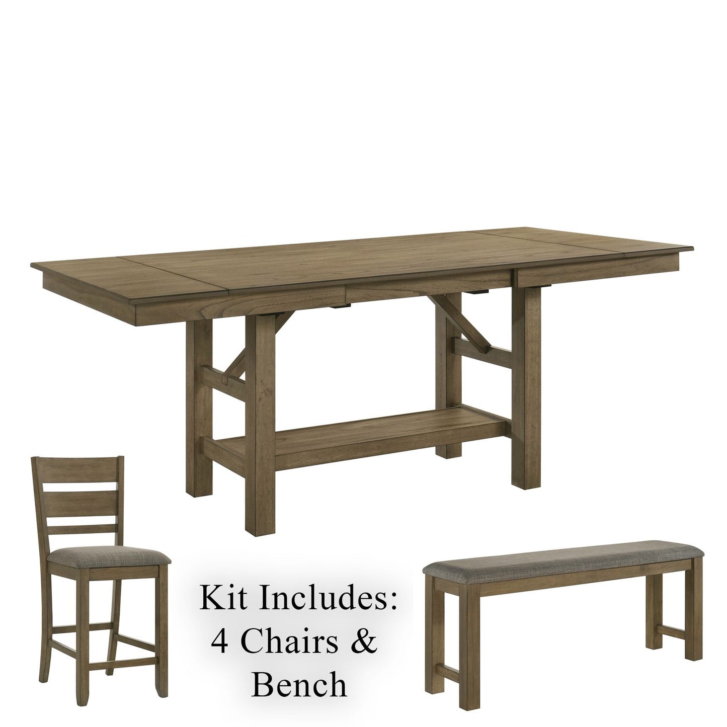 Opt 6 Piece Gathering Table Set