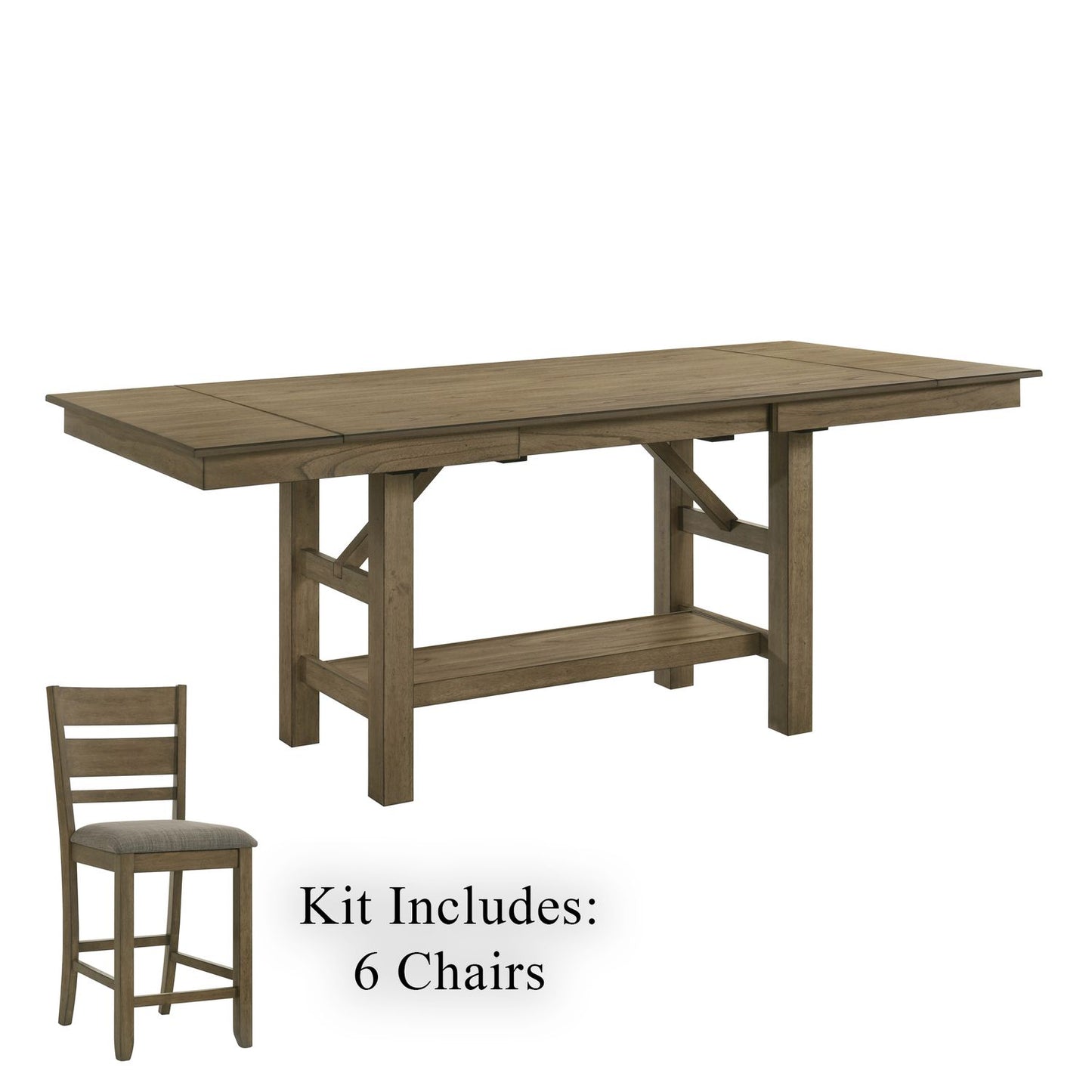 Opt 7 Piece Gathering Table Set