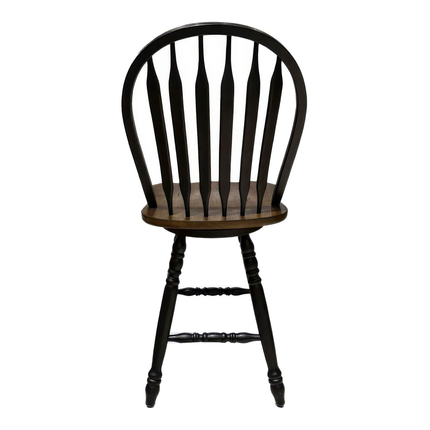 Windsor Swivel Counter Chair - Black