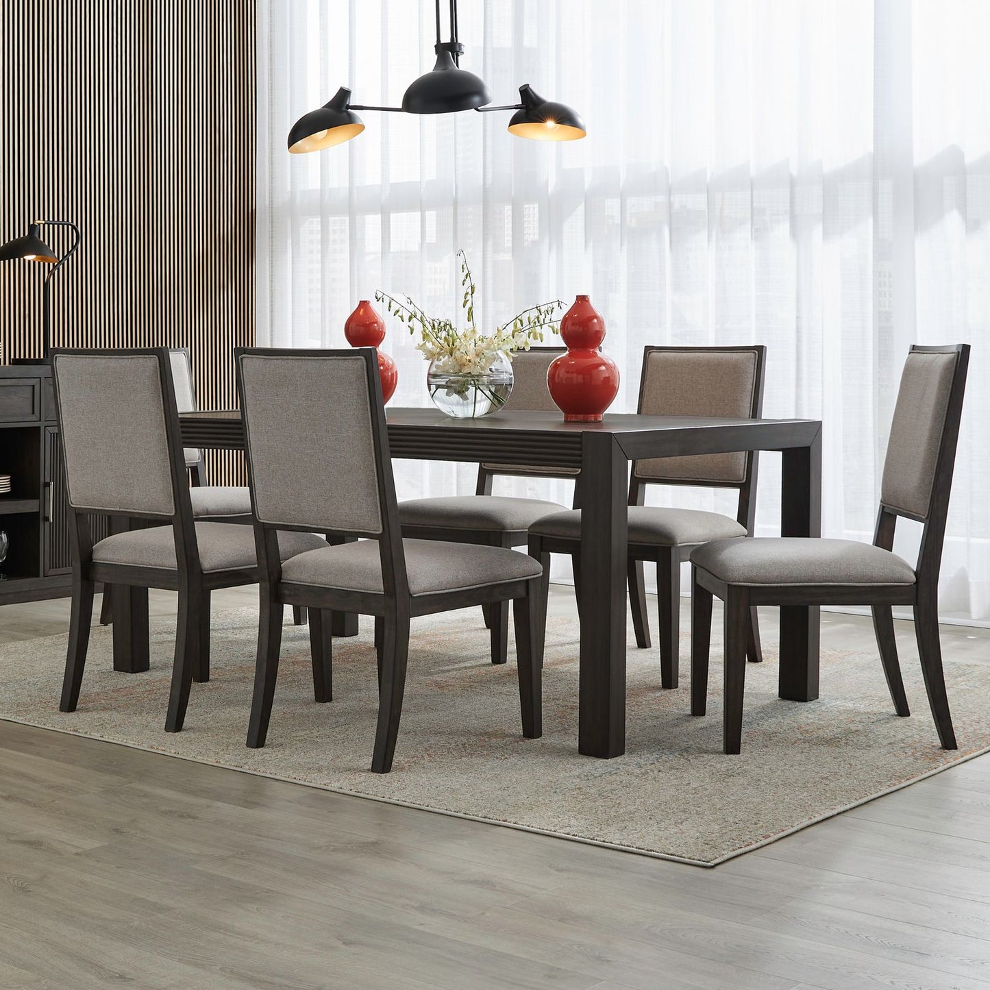 7 Piece Rectangular Table Set