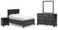Lanolee Full Panel Storage Bed, Dresser, Mirror and Nightstand