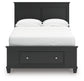 Lanolee Full Panel Storage Bed, Dresser, Mirror and Nightstand