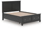 Lanolee Queen Panel Storage Bed, Dresser and Mirror