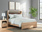 Kinlanni Queen Upholstered Platform Bed, Dresser and Mirror