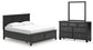 Lanolee King Panel Storage Bed, Dresser and Mirror