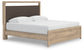 Kinlanni King Upholstered Platform Bed, Dresser and Mirror