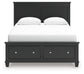 Lanolee Queen Panel Storage Bed, Dresser, Mirror and Nightstand