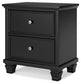Lanolee Queen Panel Storage Bed, Dresser, Mirror and Nightstand