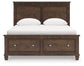 Danabrin Queen Panel Storage Bed, Dresser, Mirror and Nightstand