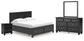 Lanolee King Panel Storage Bed, Dresser, Mirror and Nightstand