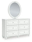 Kozlani Twin Upholstered Panel Storage Bed, Dresser, Mirror and Nightstand