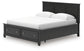 Lanolee California King Panel Storage Bed, Dresser and Mirror