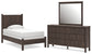 Pamytta Twin Panel Bed, Dresser and Mirror