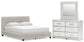 Zuraleus Queen Upholstered Bed, Dresser and Mirror