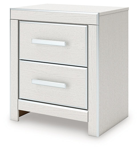 Zuraleus Queen Upholstered Panel Platform Storage Bed, Dresser, Mirror and Nightstand