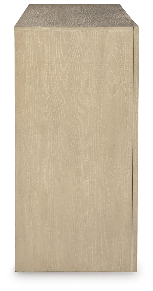 Calmoro King Bookcase Bed with Mirrored Dresser