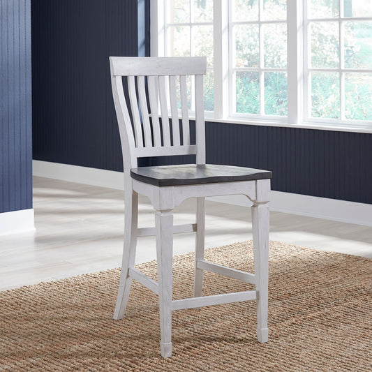 Counter Height Slat Back Chair