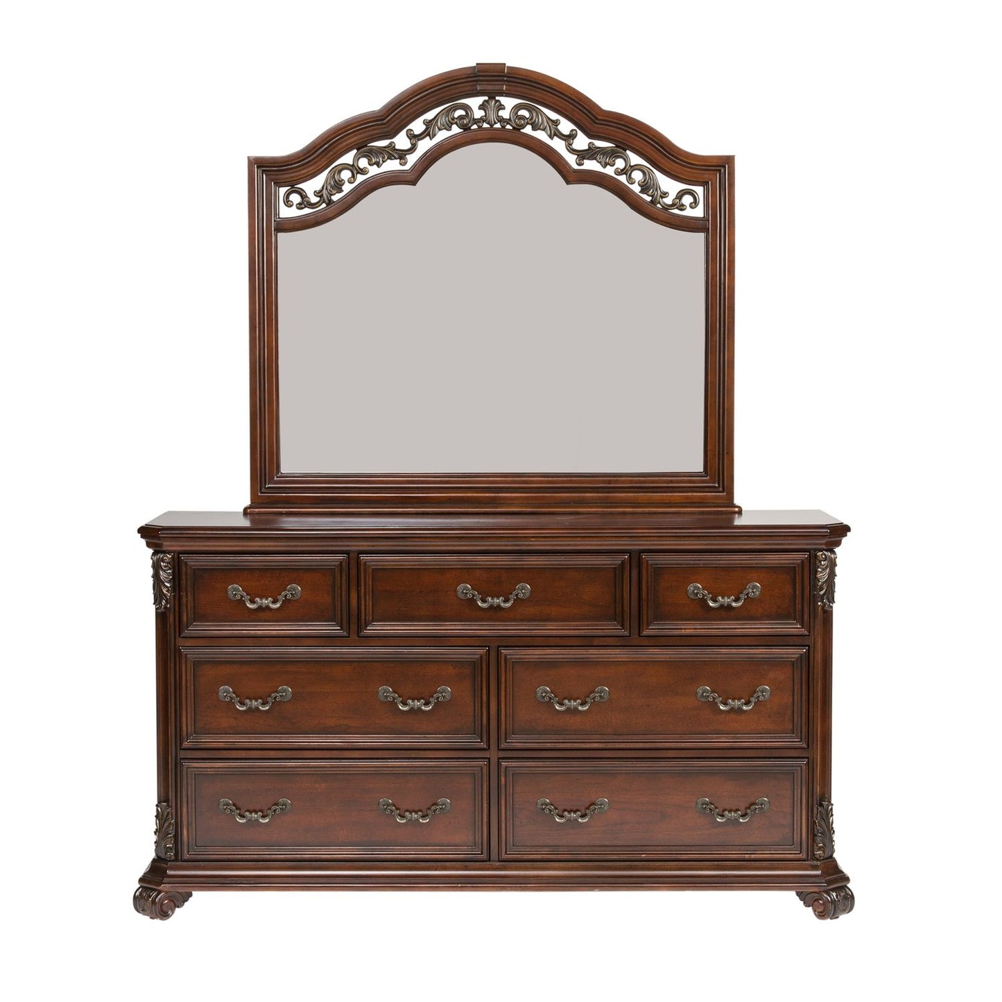 Queen Poster Bed, Dresser & Mirror, Chest, Night Stand