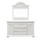 King Panel Bed, Dresser & Mirror, Night Stand