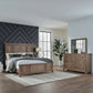 King California Panel Bed, Dresser & Mirror