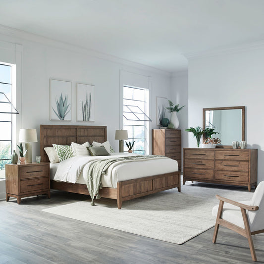 Queen Panel Bed, Dresser & Mirror, Chest, Night Stand