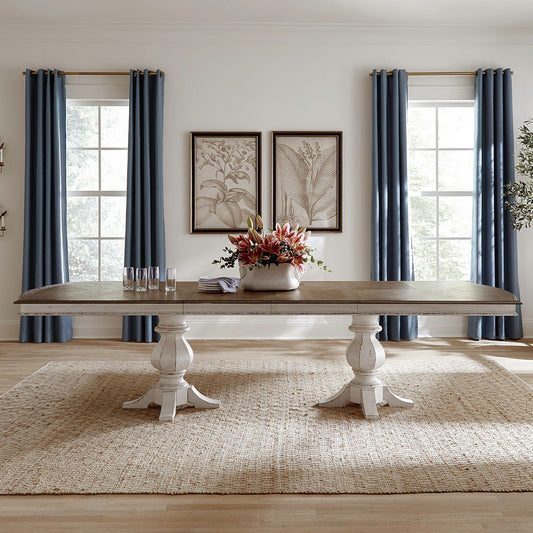 Double Pedestal Table Set
