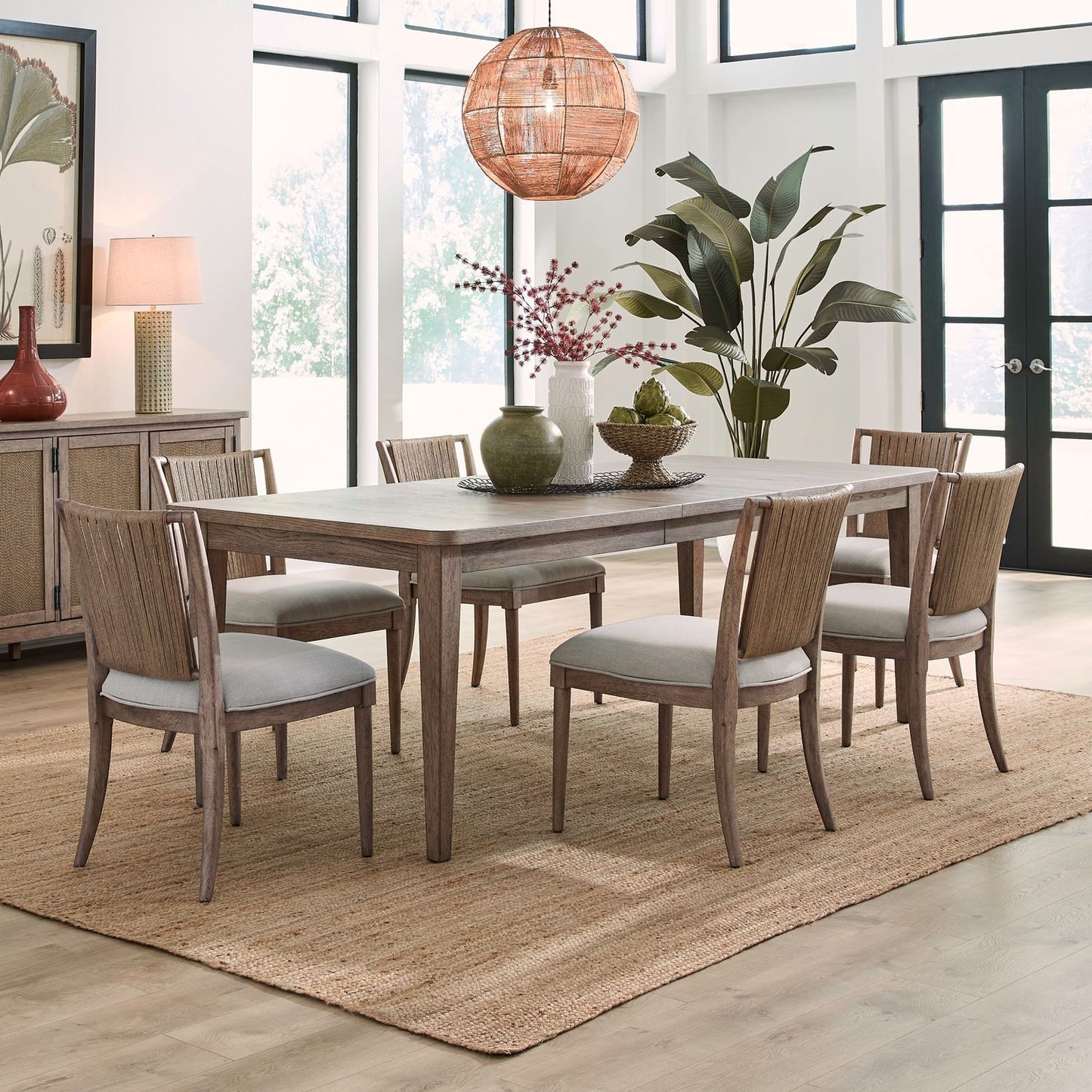 7 Piece Rectangular Table Set