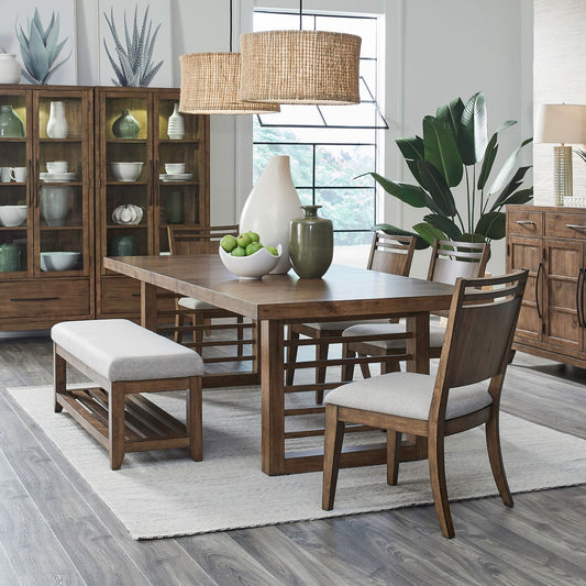 Opt 6 Piece Double Pedestal Table Set