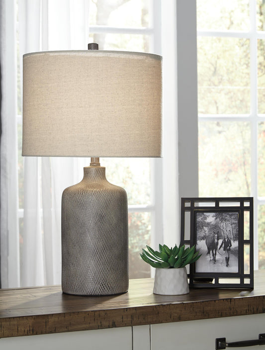 Signature Design by Ashley Linus Ceramic Table Lamp - Vaughn Outlet Kankakee IL